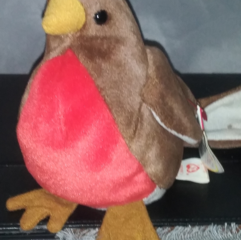 Rare vintage Ty Beanie Babies Early Bird  errors  swing tag 1997 tush tag 1998
